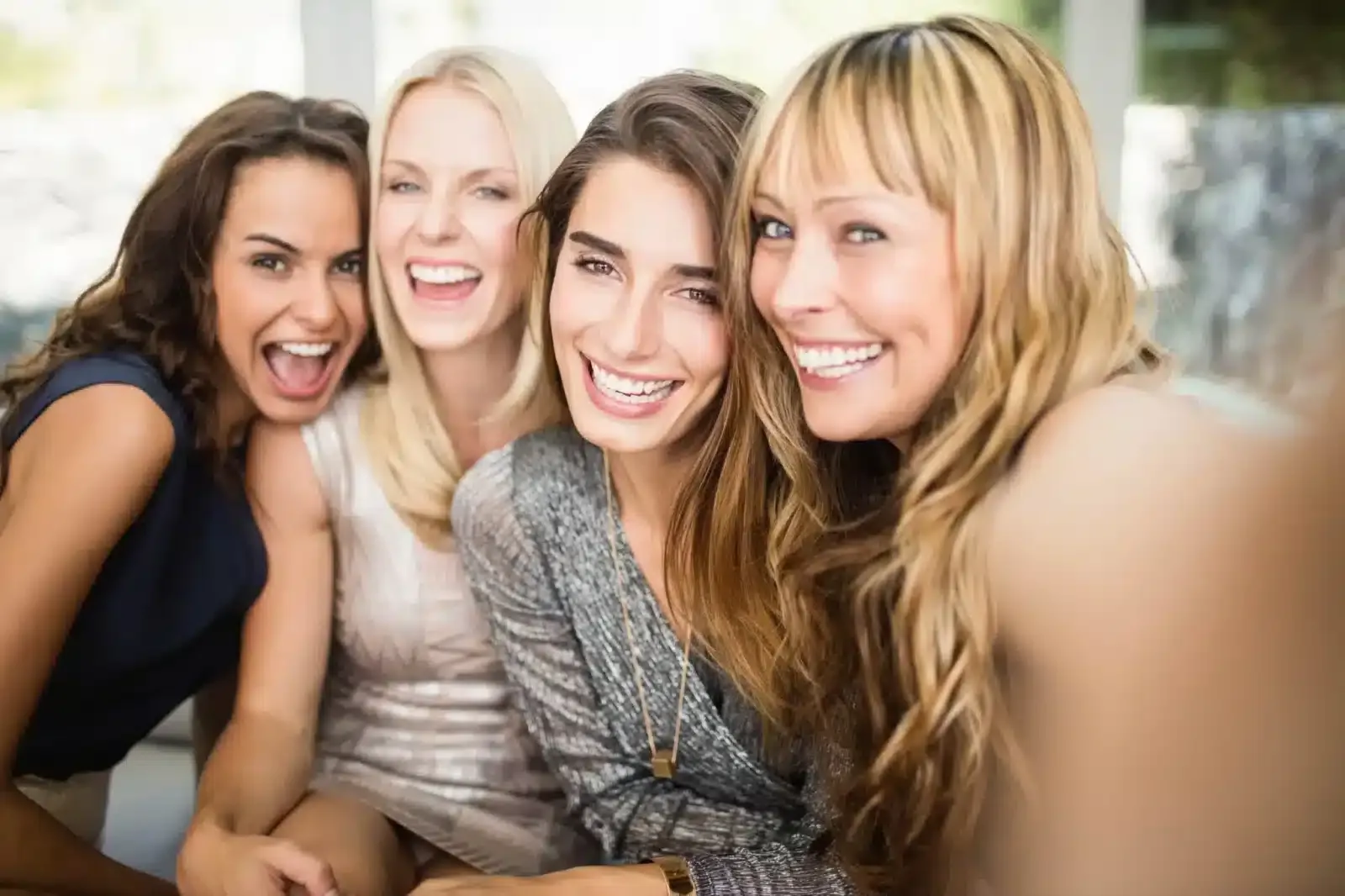 Friends enjoying a Xeomin party